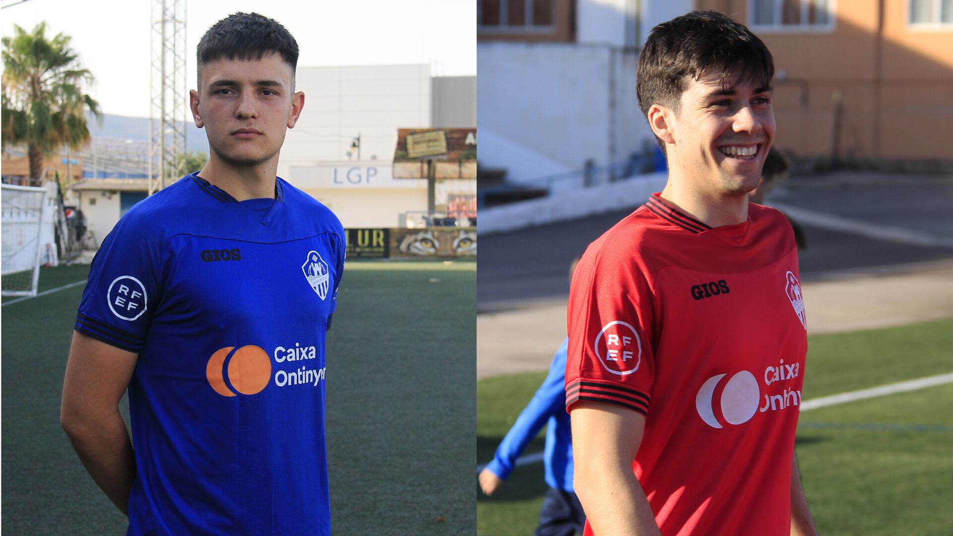 A la izquierda, Andreu Vivó, portero que se incorpora al Ontinyent 1931. A la derecha, Pau Sanchis, que se despide tras seis temporadas