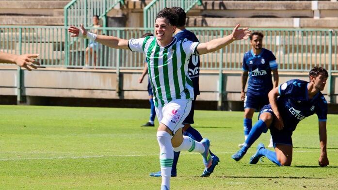 Celebración de un gol del Córdoba