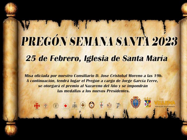 Cartel del pregón 2023