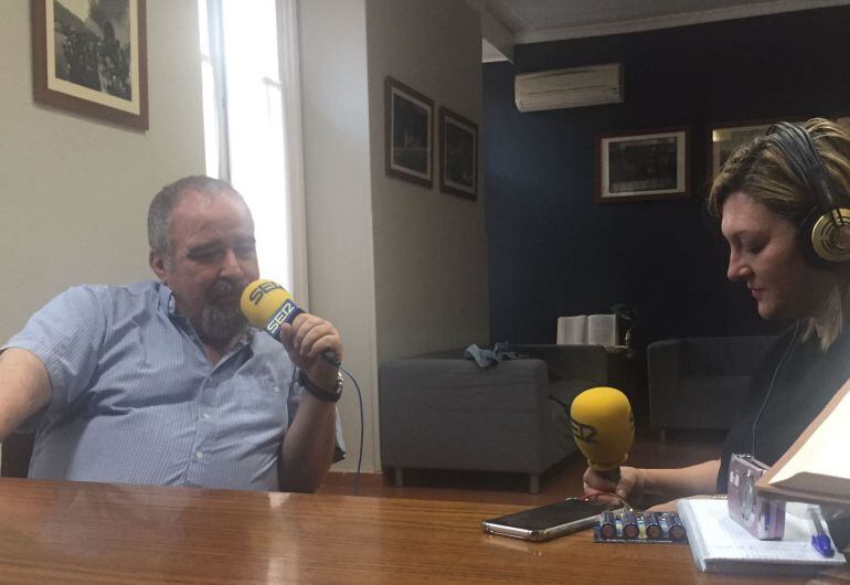 José Muelas, durante la entrevista en la Cadena SER