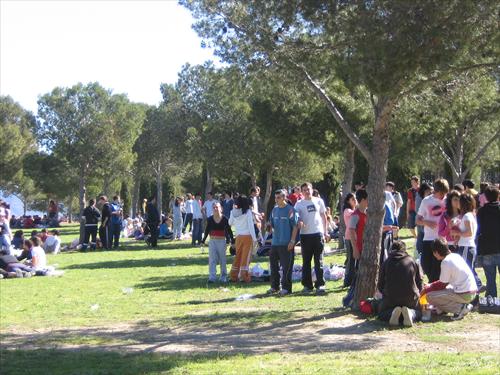 Celebración de San Jorge en el cerro de hace algunos años
