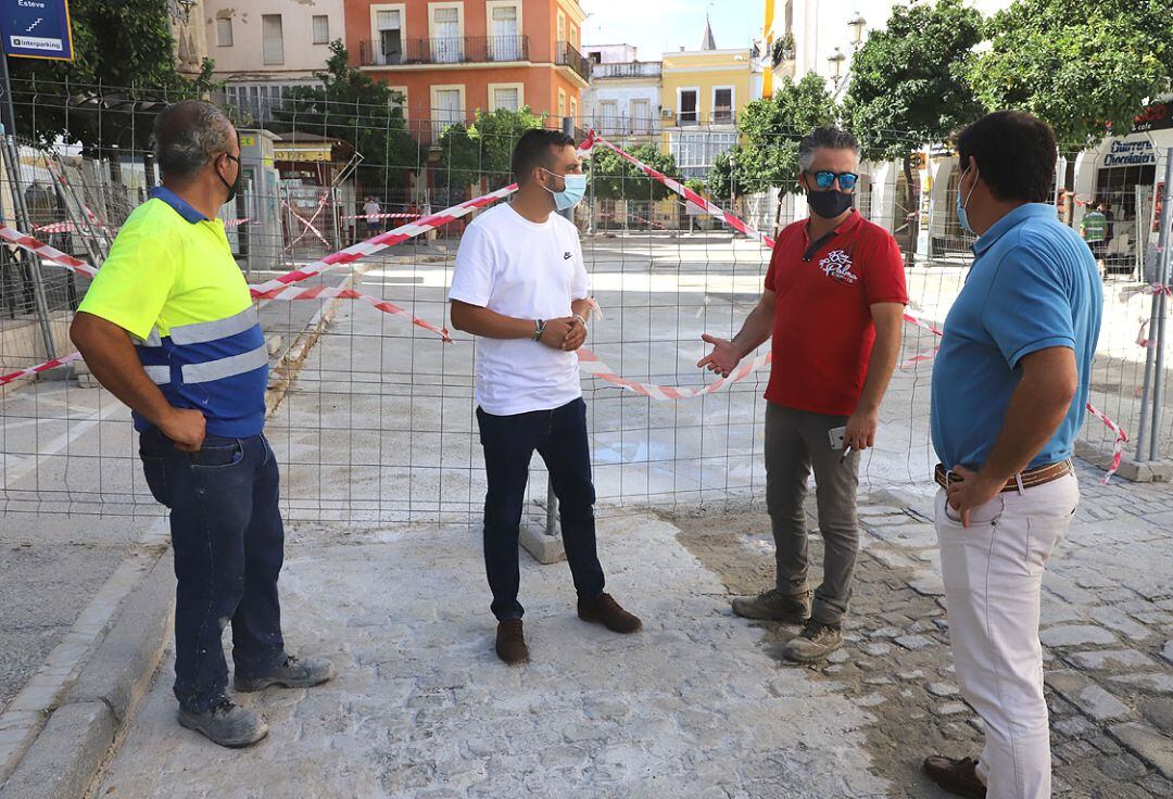 El delegado municipal de Urbanismo, José Antonio Díaz, visita las obras de Corredera-Esteve
