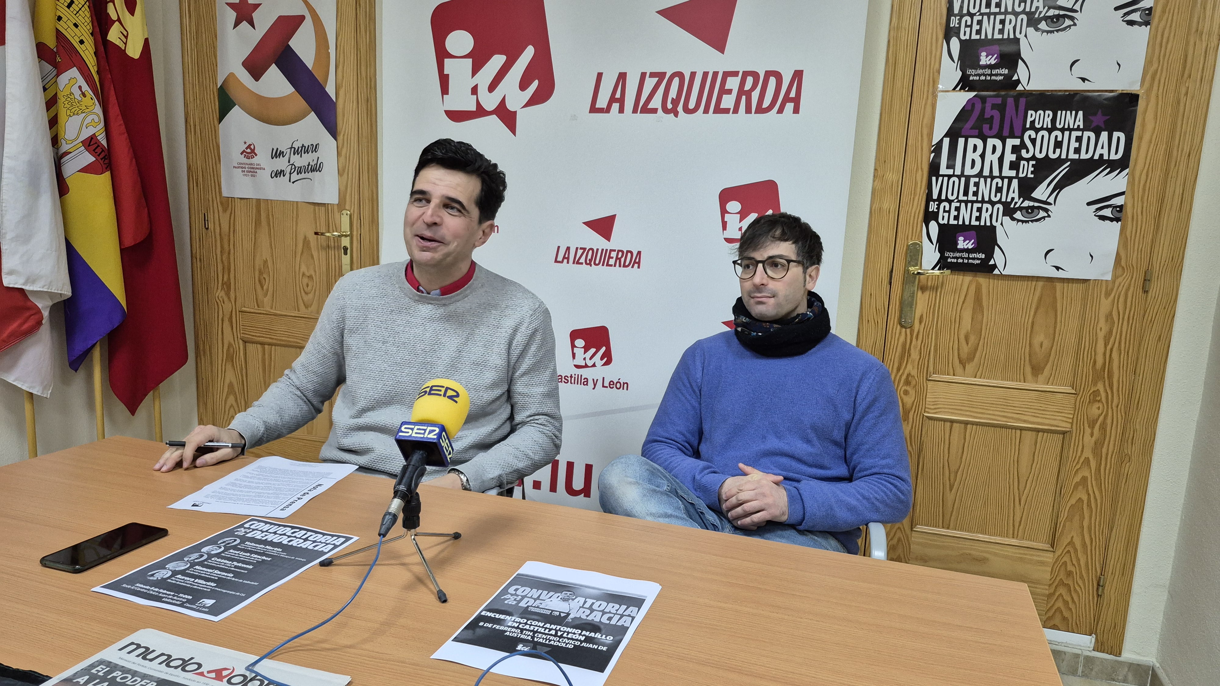 IU CYL presenta “Convocatoria por la Democracia” y reivindica recuperar el espacio de sus siglas