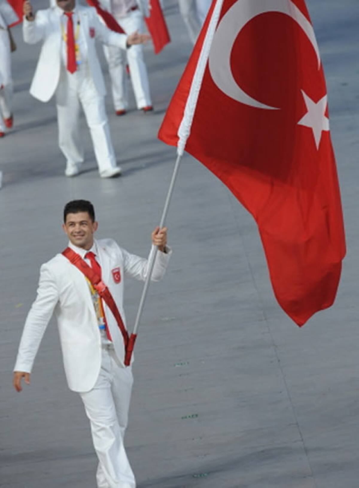 La delegación turca desfila en 'El Nido'.