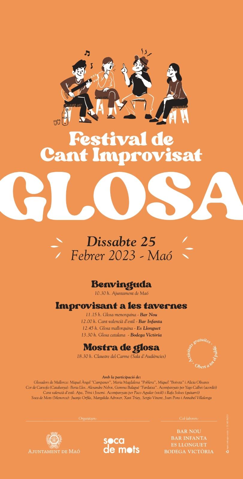 Cartell del festival de cant improvisat