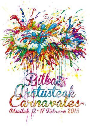 Cartel ganador de los carnavales de Bilbao 2015