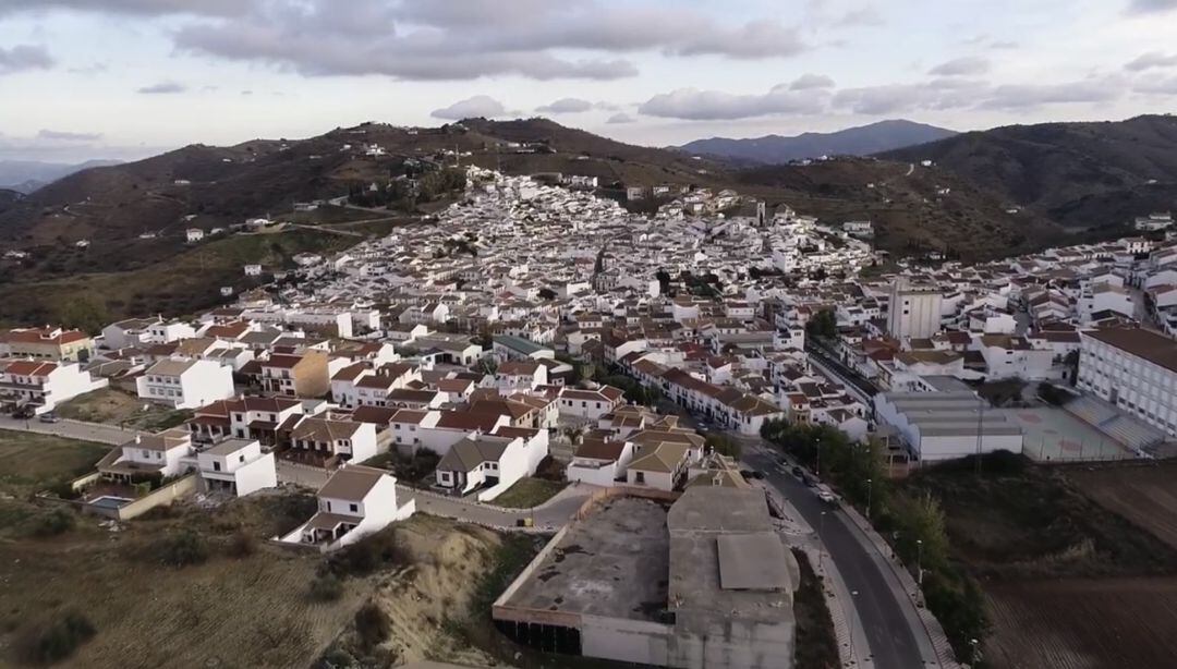 Vista aérea del municipio malagueño