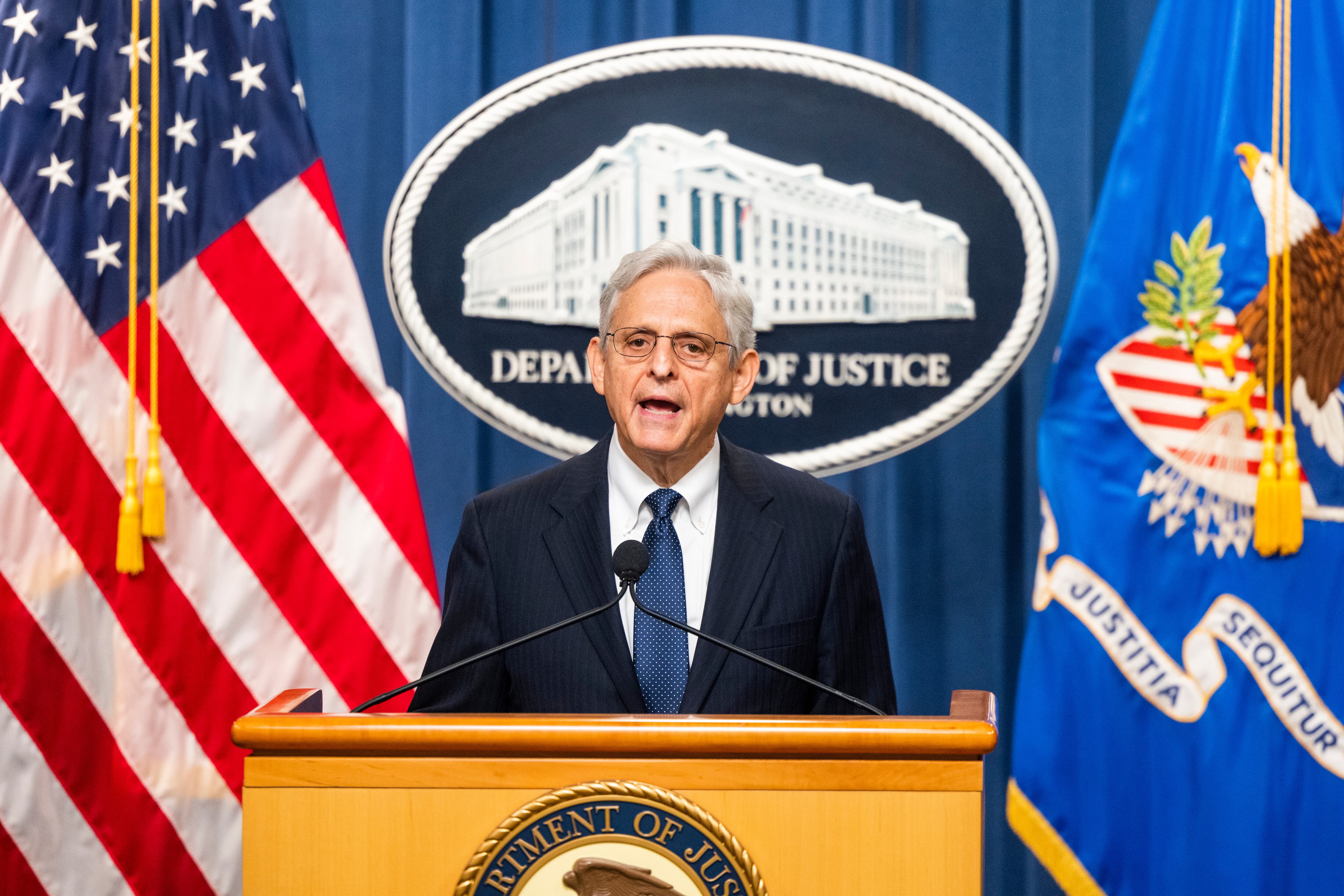 El fiscal general de Estados Unidos, Merrick Garland