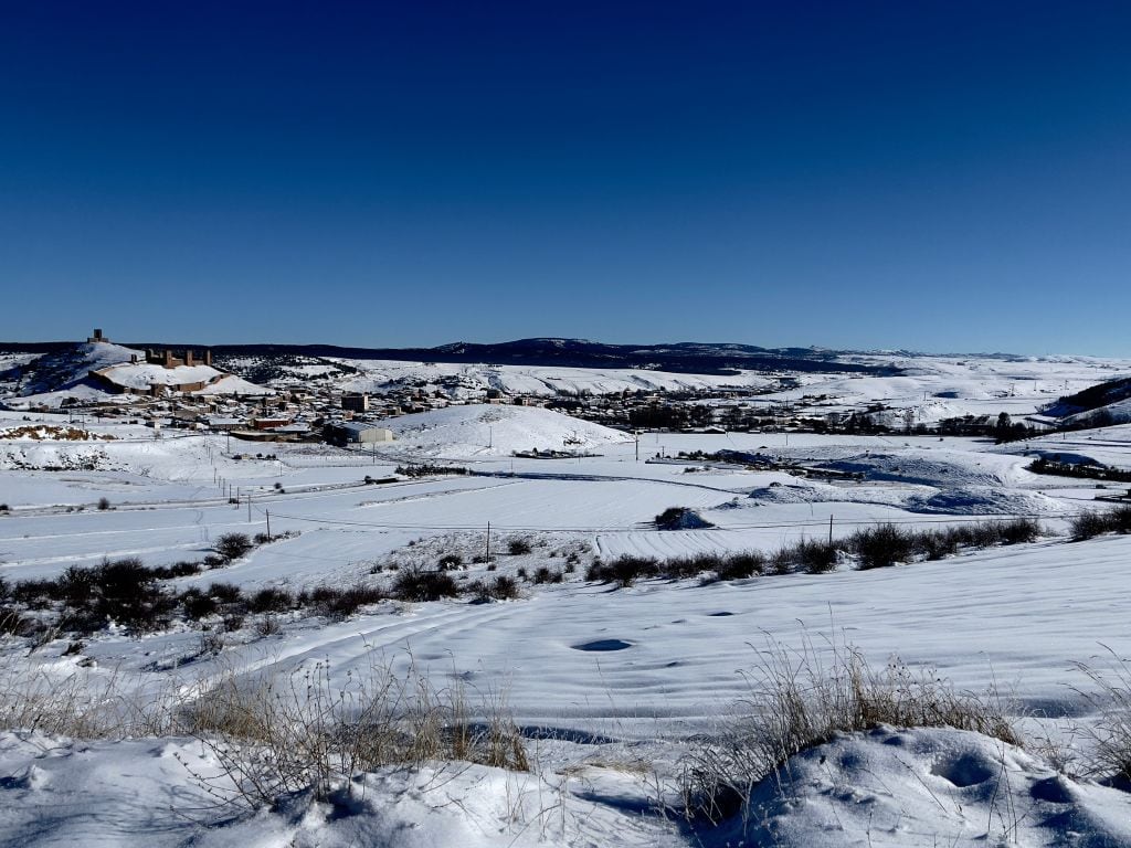 Paraje nevado en Molina de Aragón (Guadalajara).