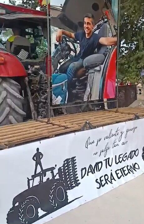 Homenaje a título póstumo a David Lafoz en Chinchón. Foto: Aega