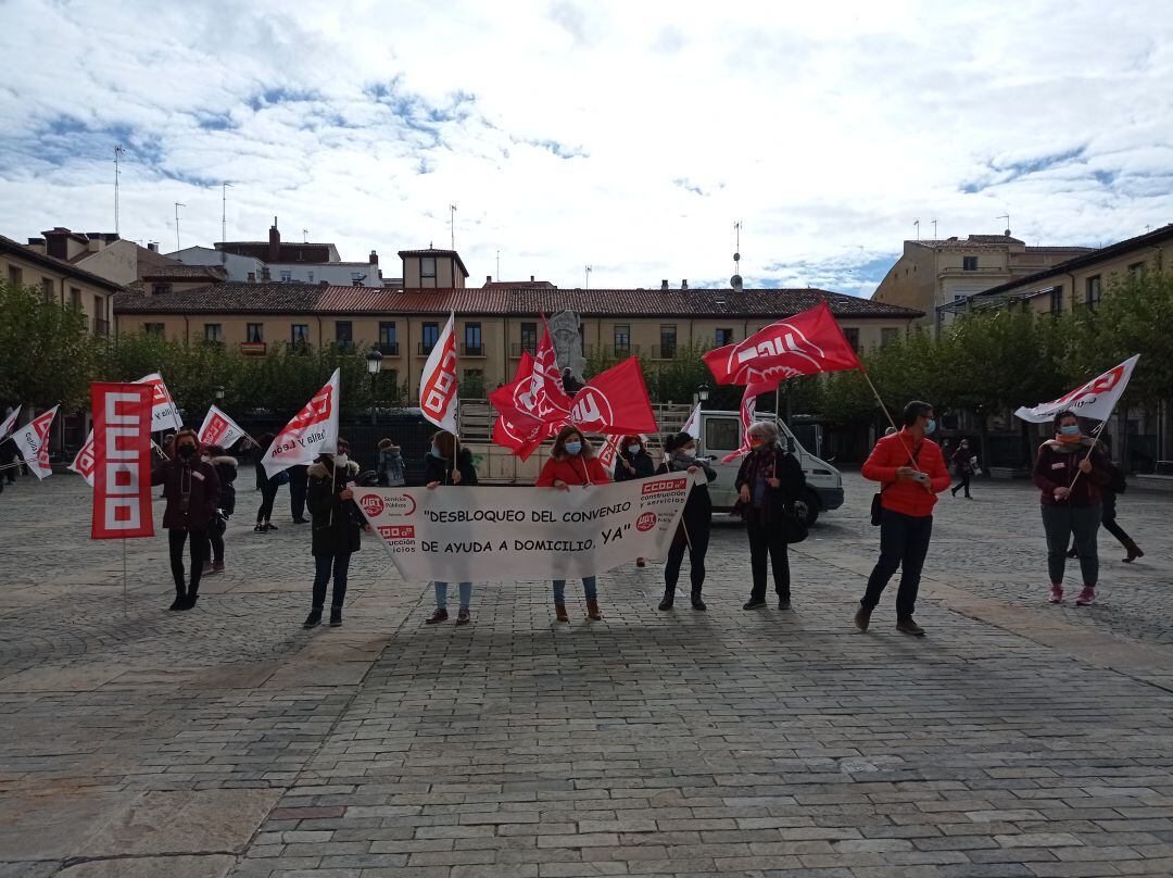 Concentración en la Plaza Mayor