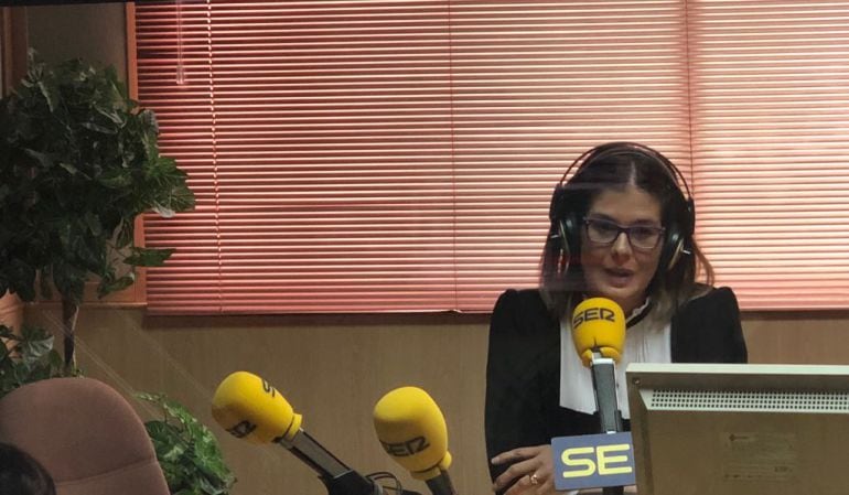 Noelia Posse, alcaldesa de Móstoles, en los estudios de Ser Madrid Oeste