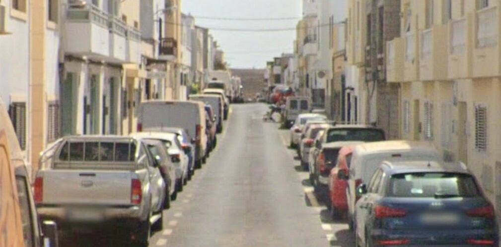 Calle Malagueña de Argana Alta en Arrecife, capital de Lanzarote.