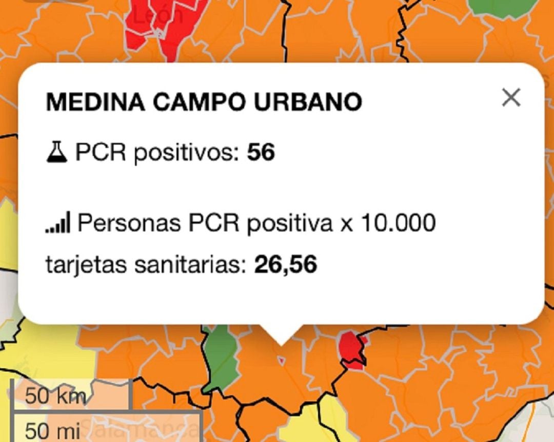 Los contagios en Medina siguen bajando mientras la Junta aumenta las limitaciones