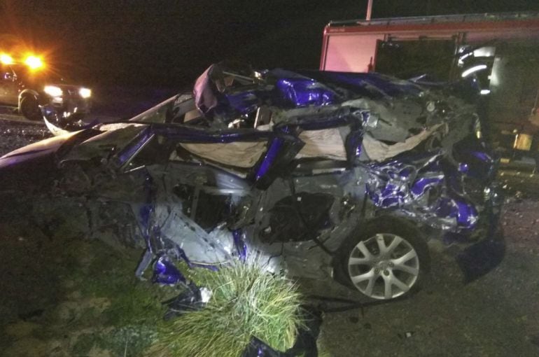 Estado en que quedó el coche siniestrado