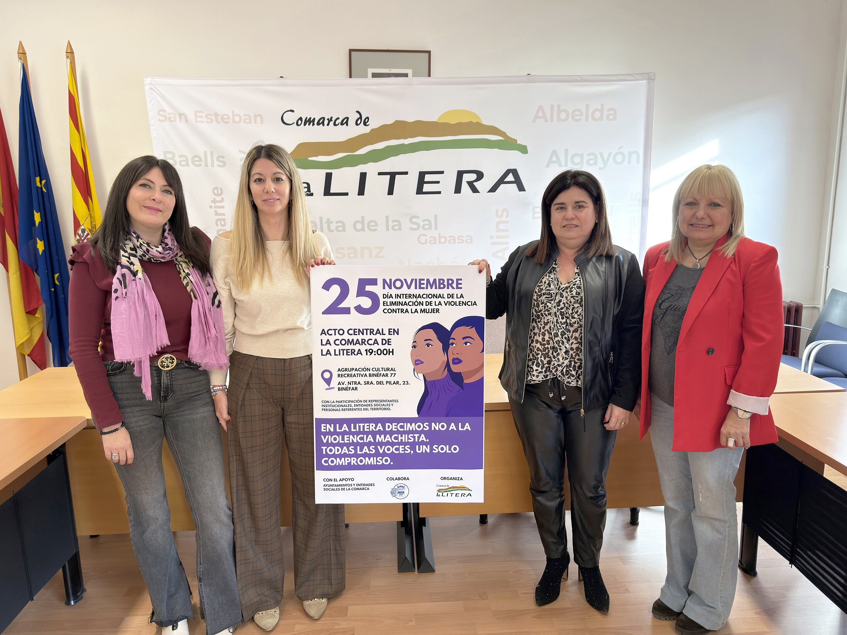 Presentación de la jornada del 25N  en la Comarca de la Litera