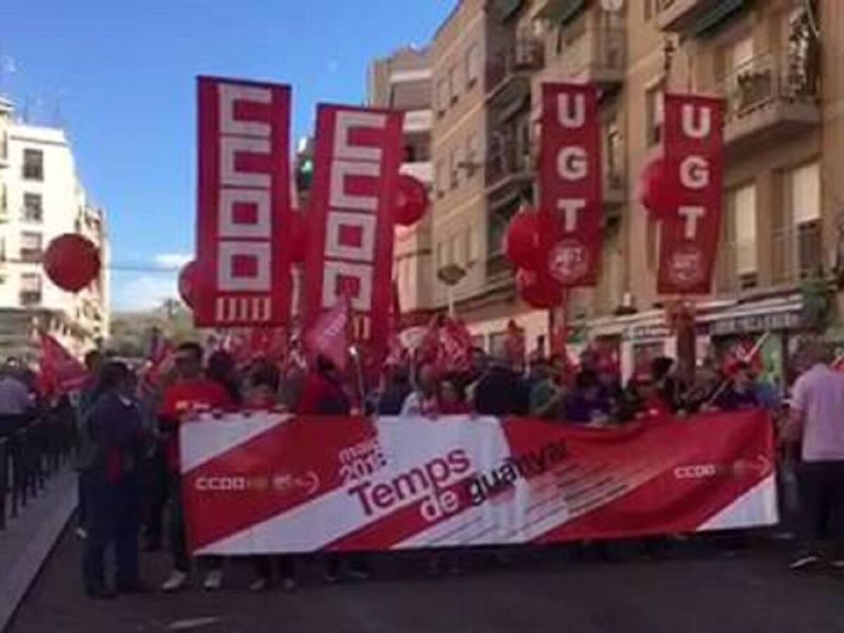 CCOO y UGT preparan la manifestación del 1 de mayo
