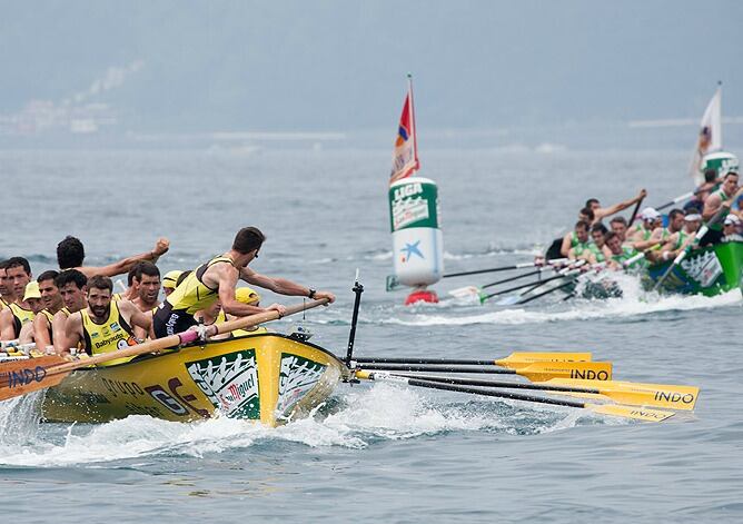 Orio volvió a tener un duro mano a mano con Hondarribia para lograr el título provincial de traineras.