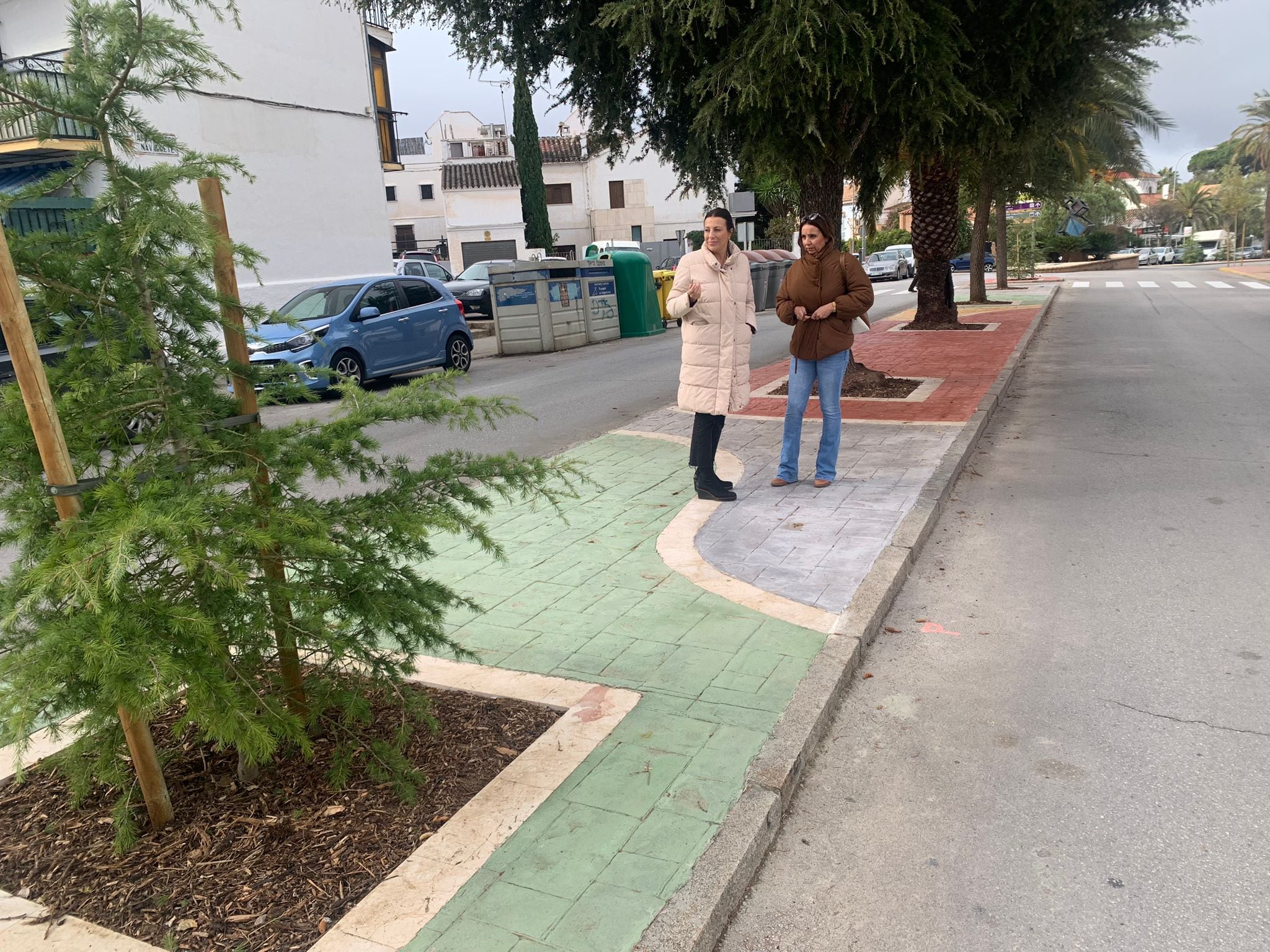 Mari Paz Fernández y Concha Muñoz visitan las obras que han concluido esta semana