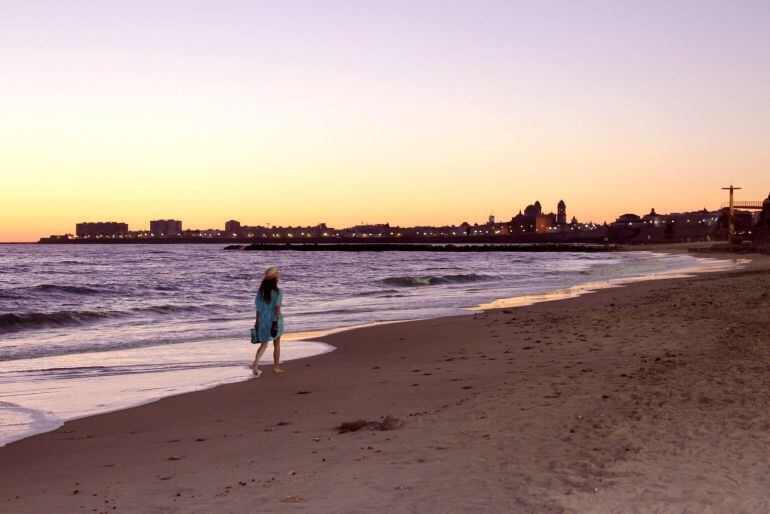 Puesta de sol en Cádiz