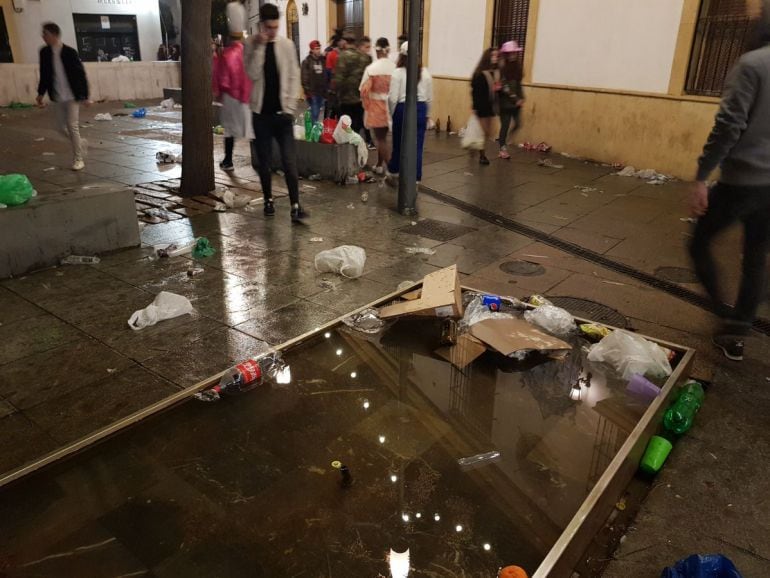 Efectos del botellón en el Carnaval de Córdoba