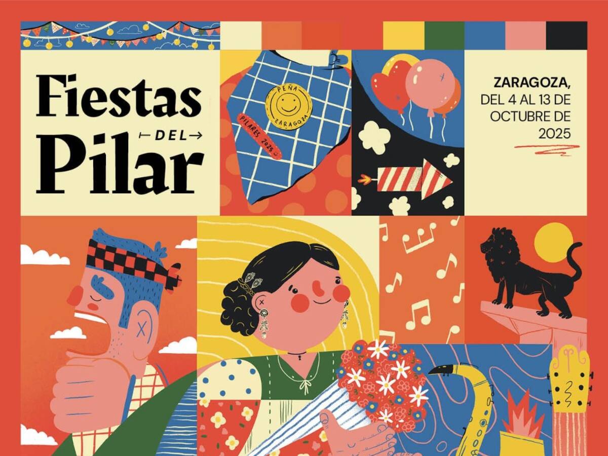 'Fragmentos del Pilar', de la aragonesa Vera Galindo, cartel ganador de las próximas Fiestas