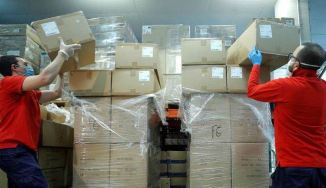 Imagen de archivo de material sanitario