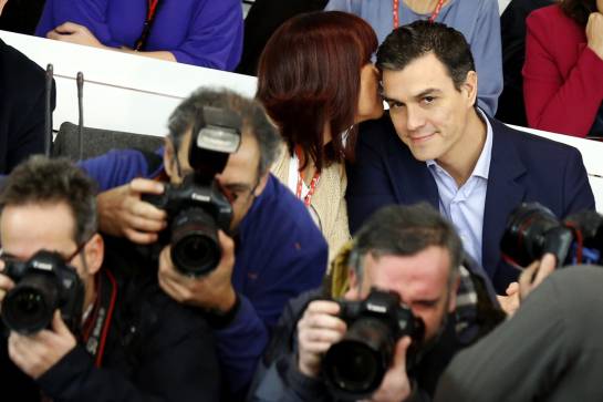 El secretario general, Pedro Sánchez, durante la reunión del Comité Federal del PSOE.