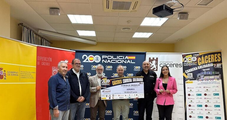 Aspainca recibió en 2025 la recaudación de la carrera Solidaria 091 de la Policía Nacional.