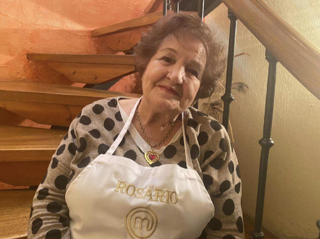 Rosario, con su delantal de Masterchef