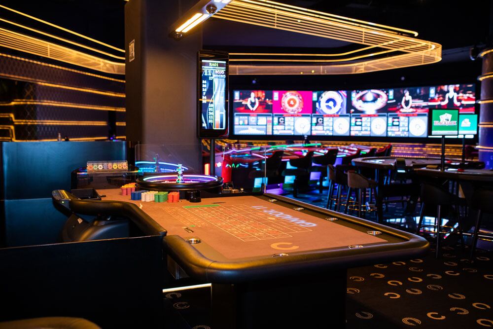 L'interior del casino.