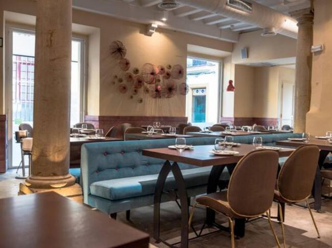 Interior del restaurante A Mar