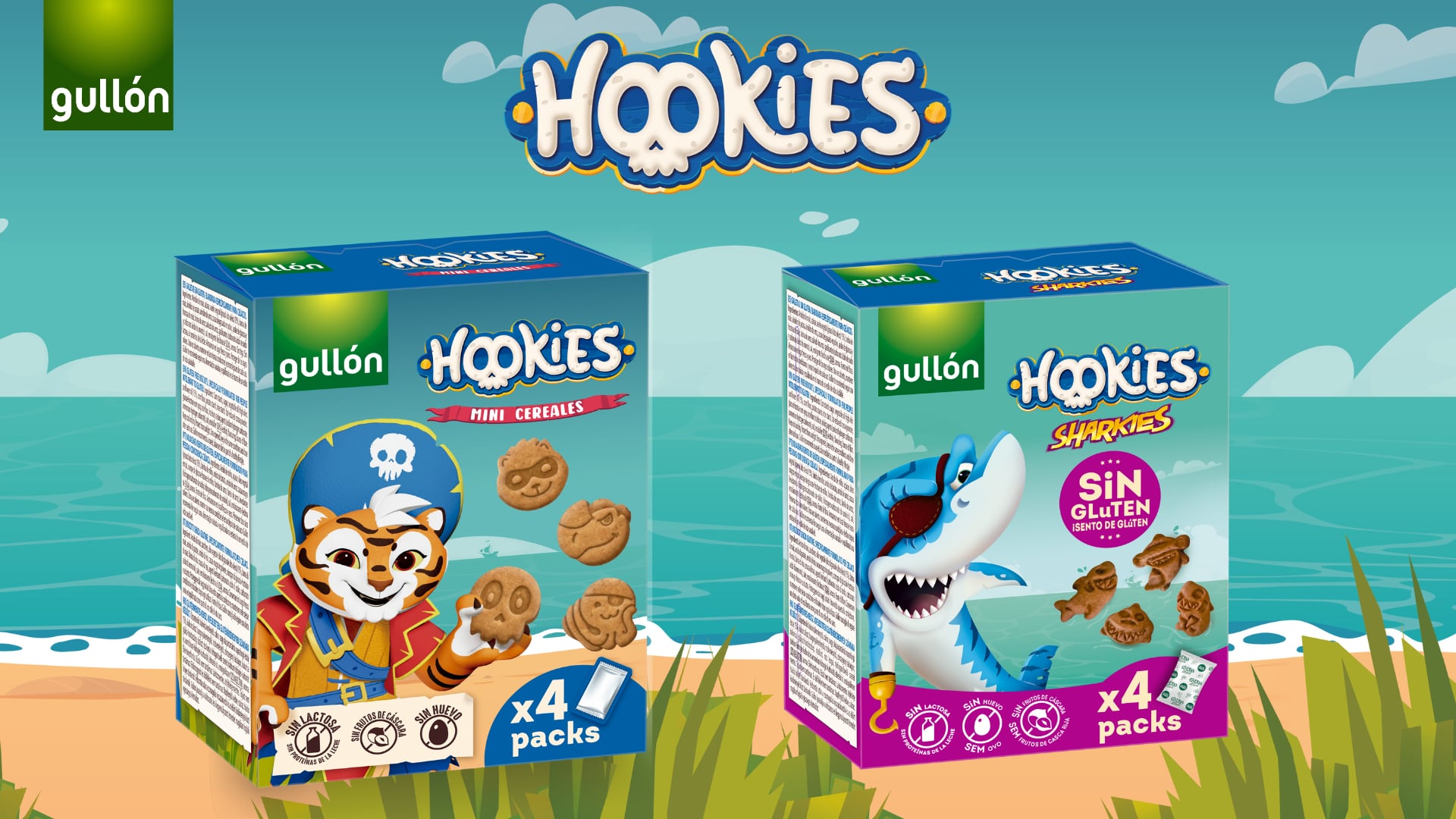 Galletas Gullón amplía la familia Hookies con formatos mini
