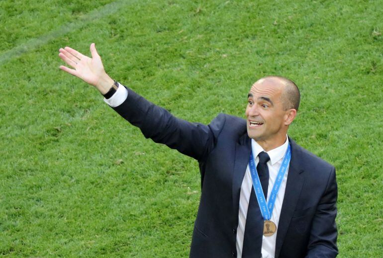 Roberto Martínez tras ganar el partido de Bélgica- Inglaterra