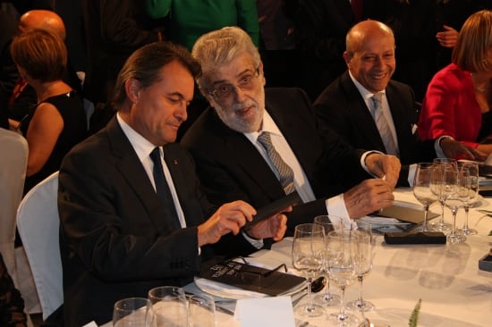 Artur Mas, José Manuel Lara i José Ignacio Wert