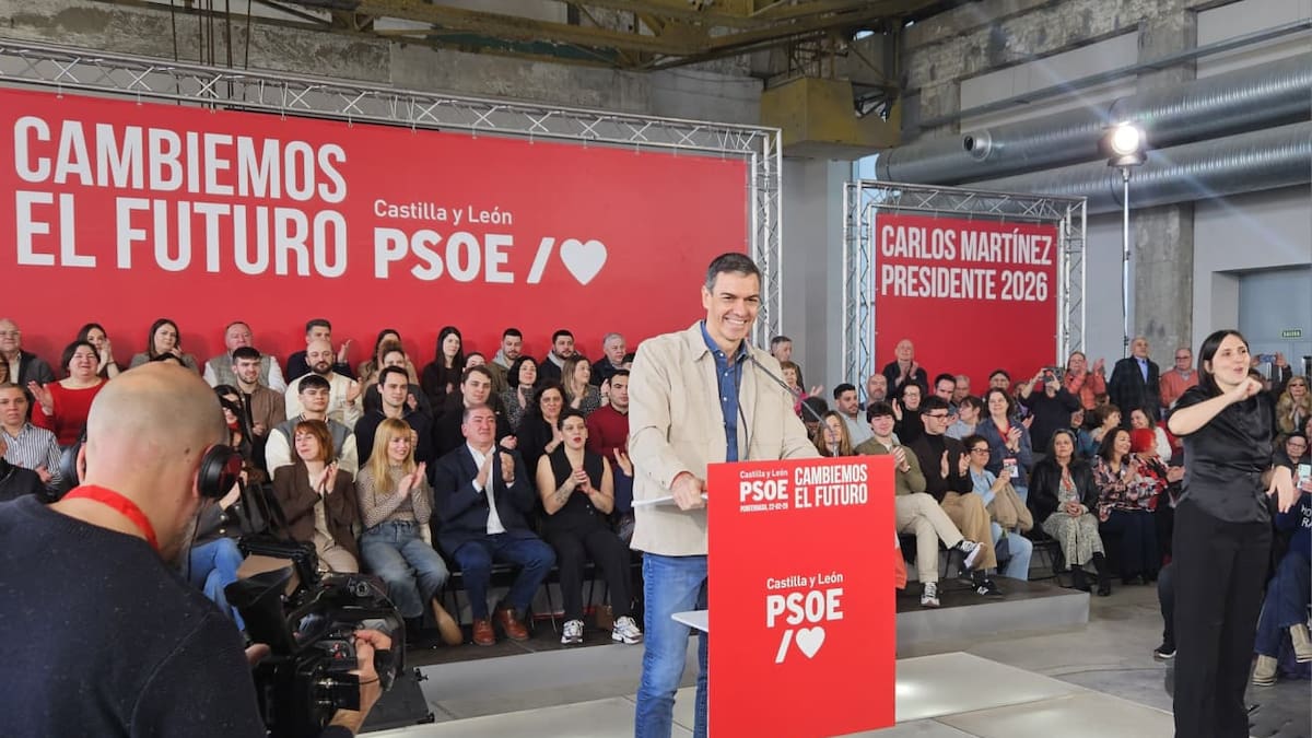 Sánchez presenta al PSOE en Ponferrada como el freno ante la 'ola ultraderechista'