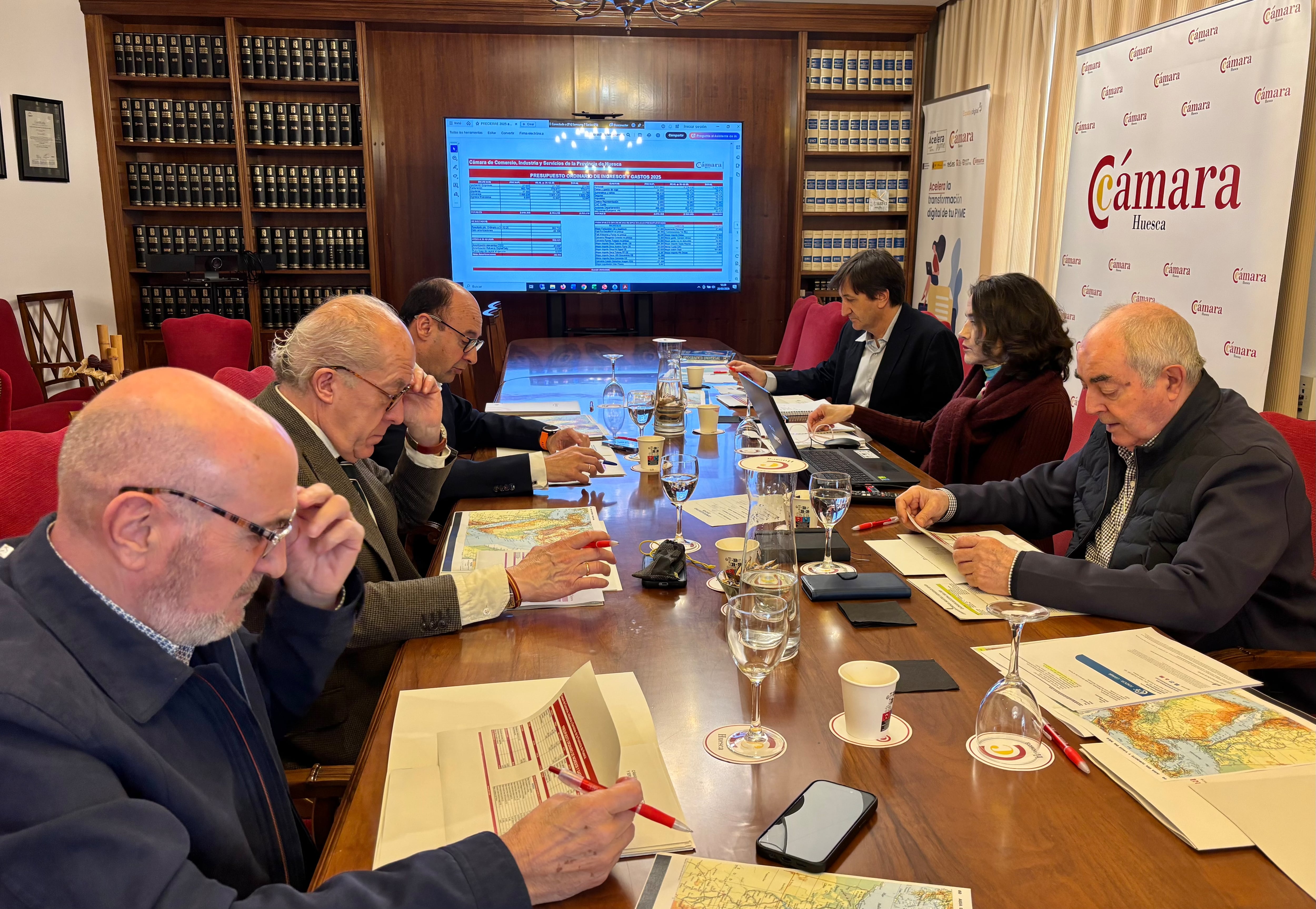 La Cámara de Comercio de Huesca aprueba sus líneas estratégicas de actuación para 2026.