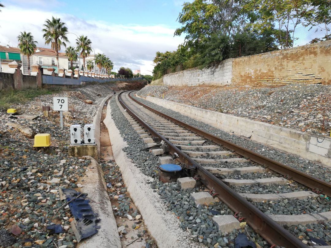 Imagen de la línea Bobadilla-Algeciras a su paso por Ronda