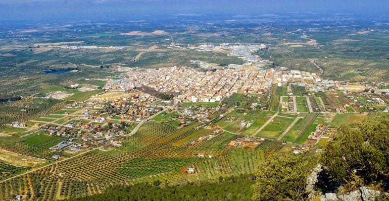 Vista aérea de Mancha Real.