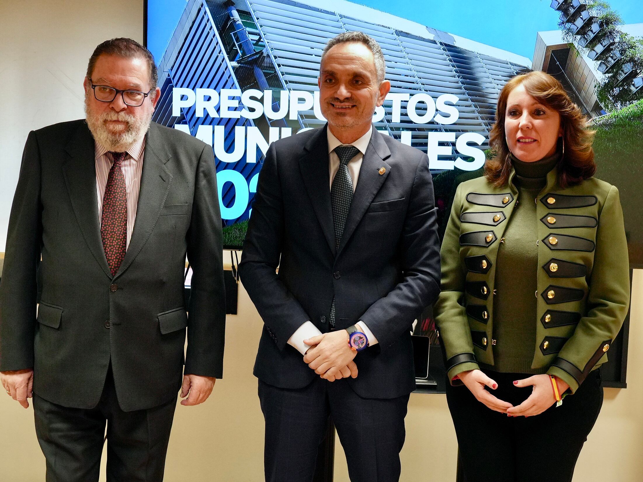 Foto de archivo del PP y VOX en la presentación de los presupuestos de este 2026 en Móstoles.