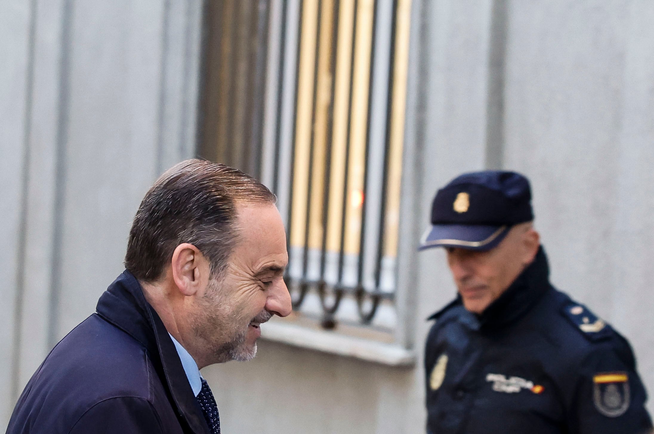 El exministro José Luis Ábalos a su llegada este jueves al Tribunal Supremo.