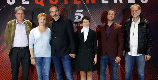 Parte del elenco protagonista de la serie &#039;Sé quién eres&#039;