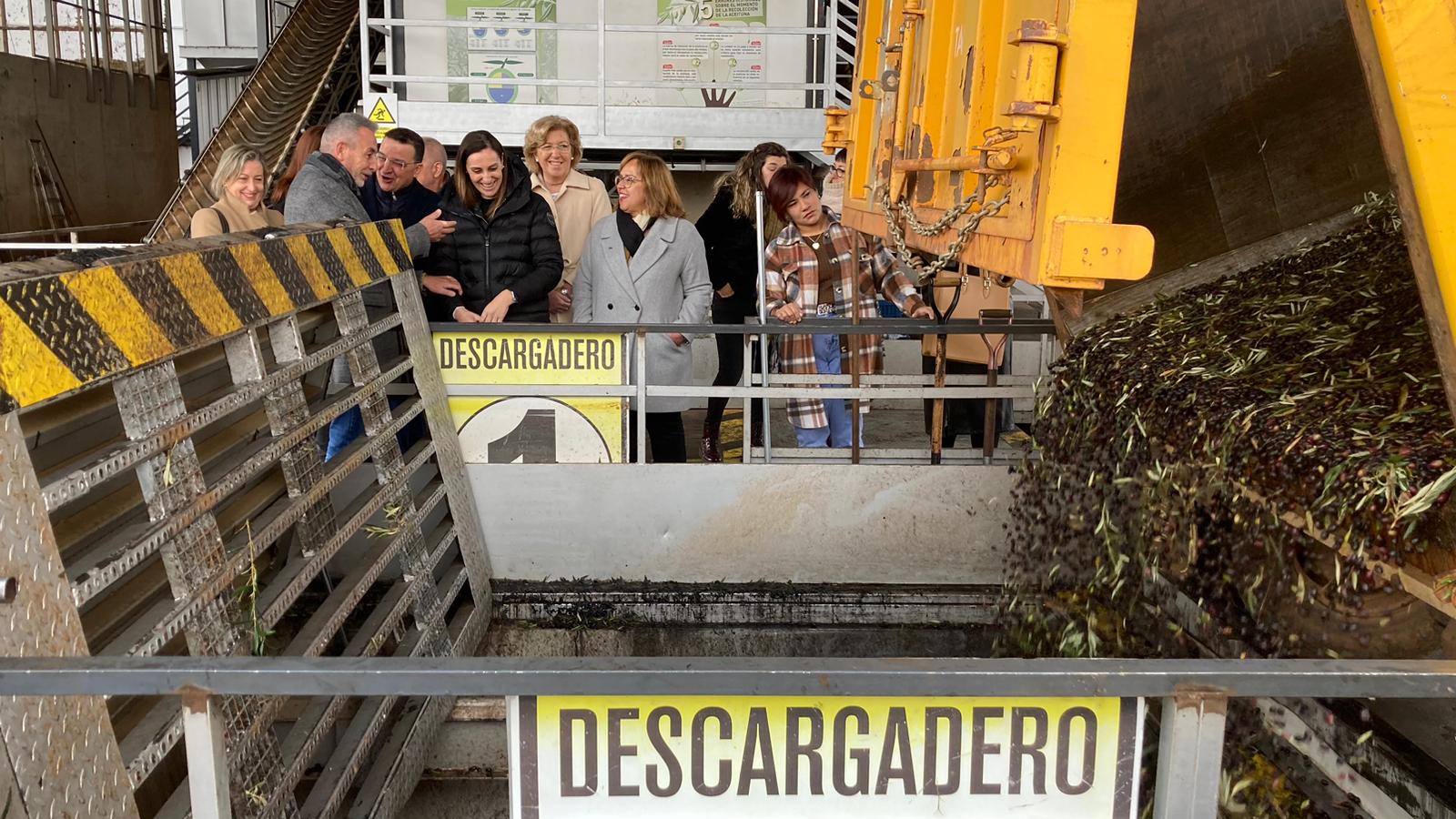 Imagen de la visita del consejero de Agricultura, Francisco Martínez Arroyo, en las instalaciones Colival