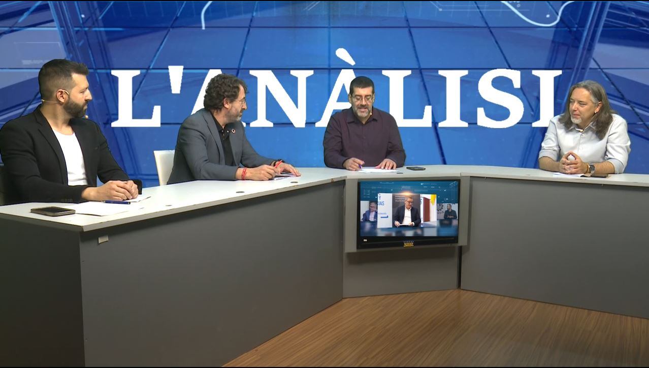 Un momento del programa de El Análisis de Telesafor con representantes de las formaciones políticas que cuentan con representación en la actual corporación municipal.