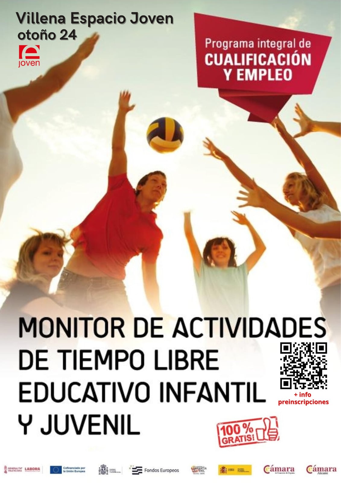 Cartel del curso de monitores