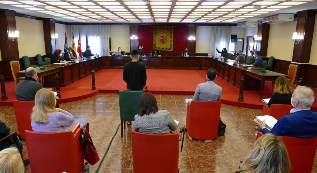 Pleno municipal en el Ayuntamiento de Móstoles