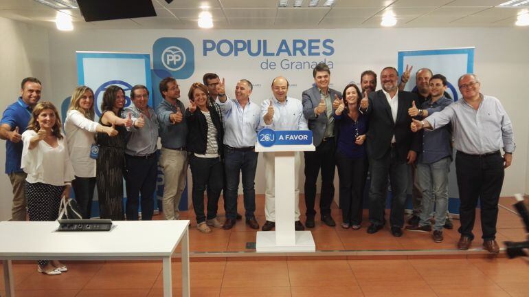 El PP de Granada celebra los resultados del 26J