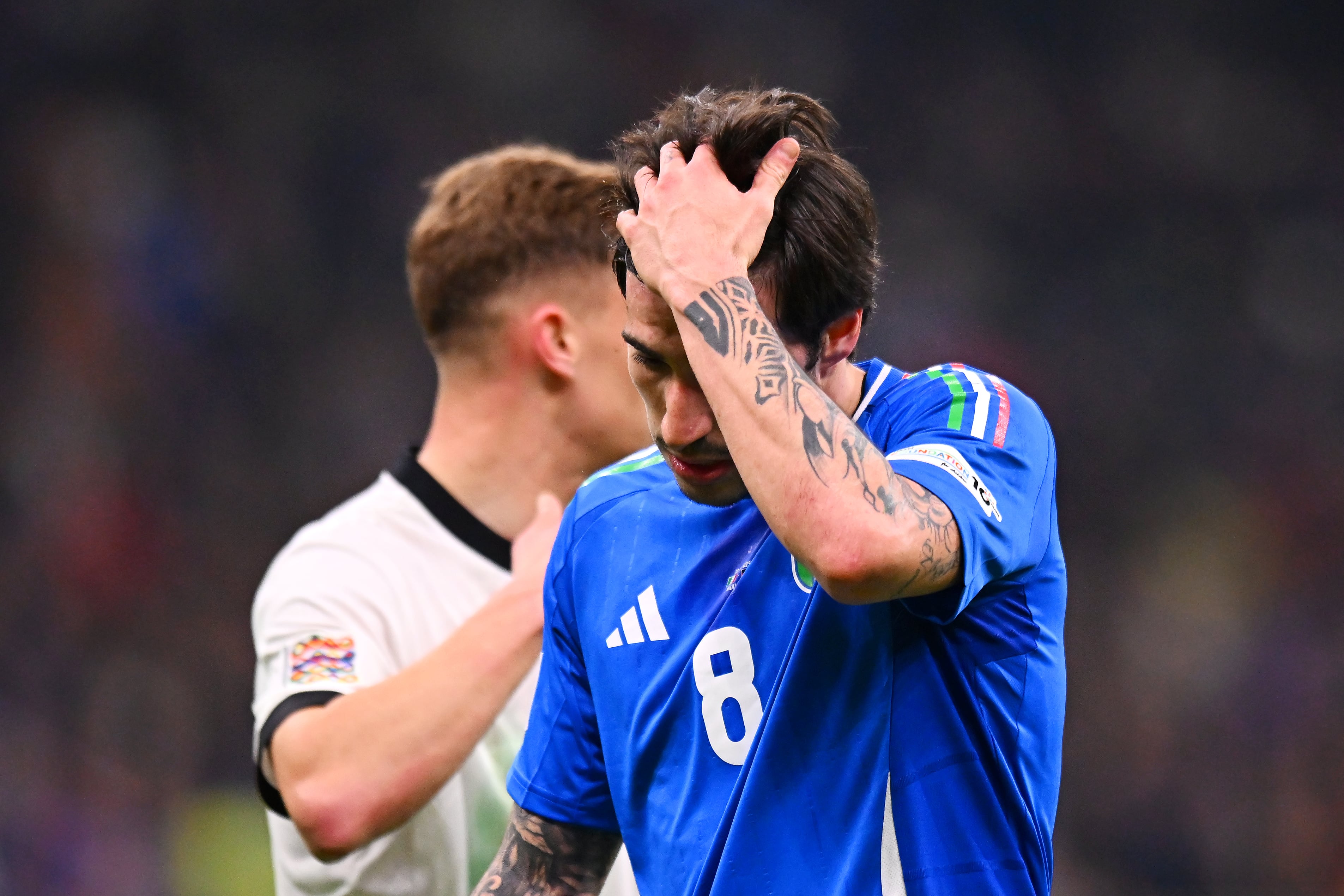 Sandro Tonali, durante el partido de UEFA Nations League entre Italia y Alemania