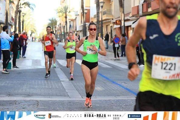 Pilar Rubio estuvo en la Media Maratón de Ribarroja del Turia