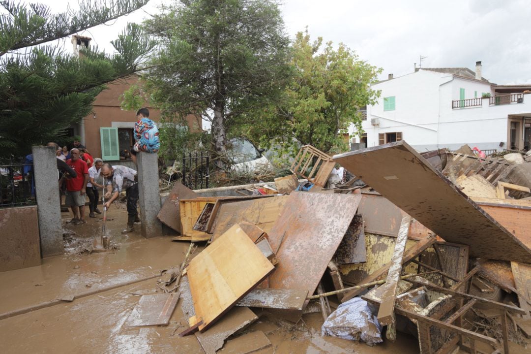 Daños causados en Sant Llorenç (Mallorca) tras las inundaciones por las fuertes lluvias